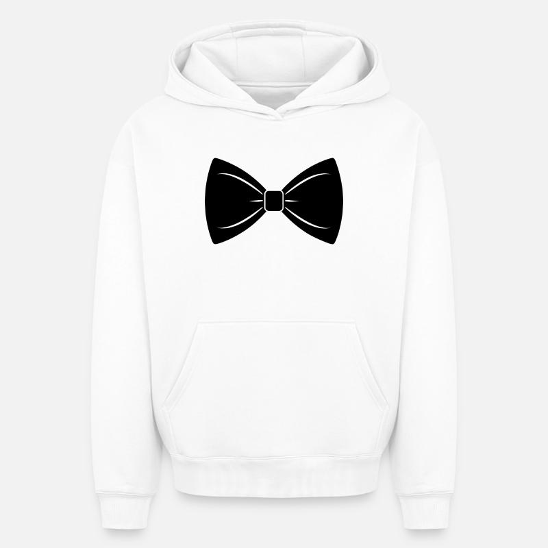 nœud papillon - Sweat à capuche unisexe oversize épais SPREAD - blanc