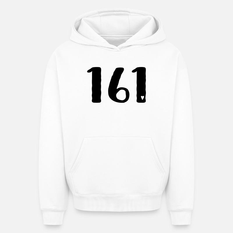 Action antifasciste - Sweat à capuche unisexe oversize épais SPREAD - blanc