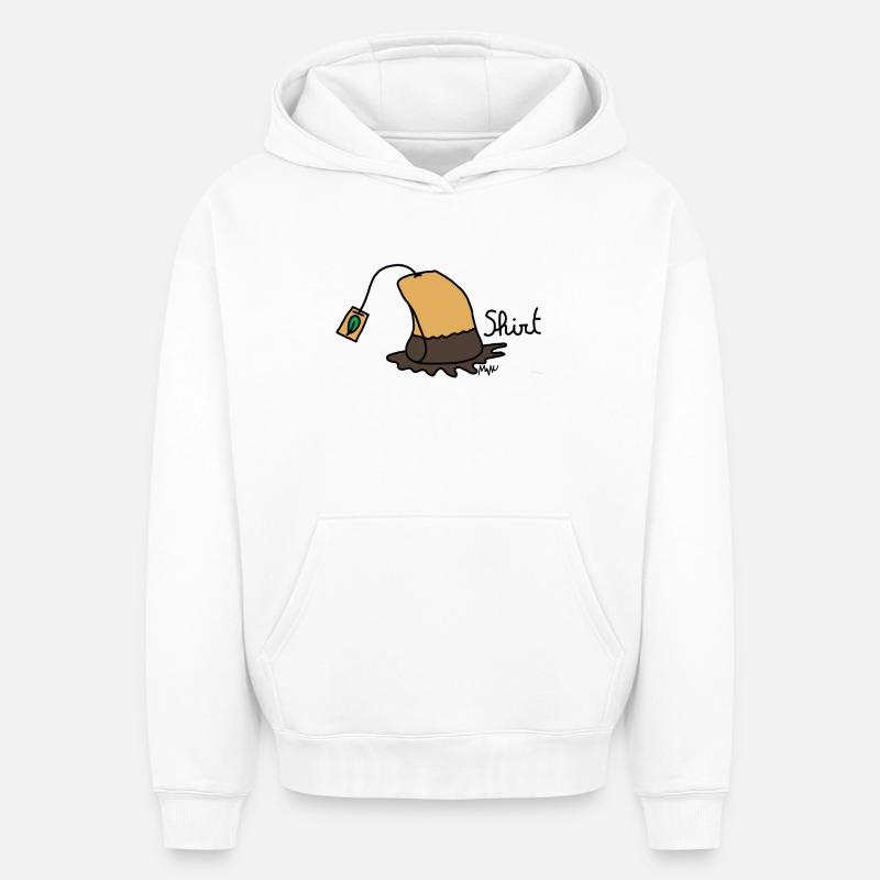 Teehemd - Oversized Heavyweight Unisex Hoodie - Weiß