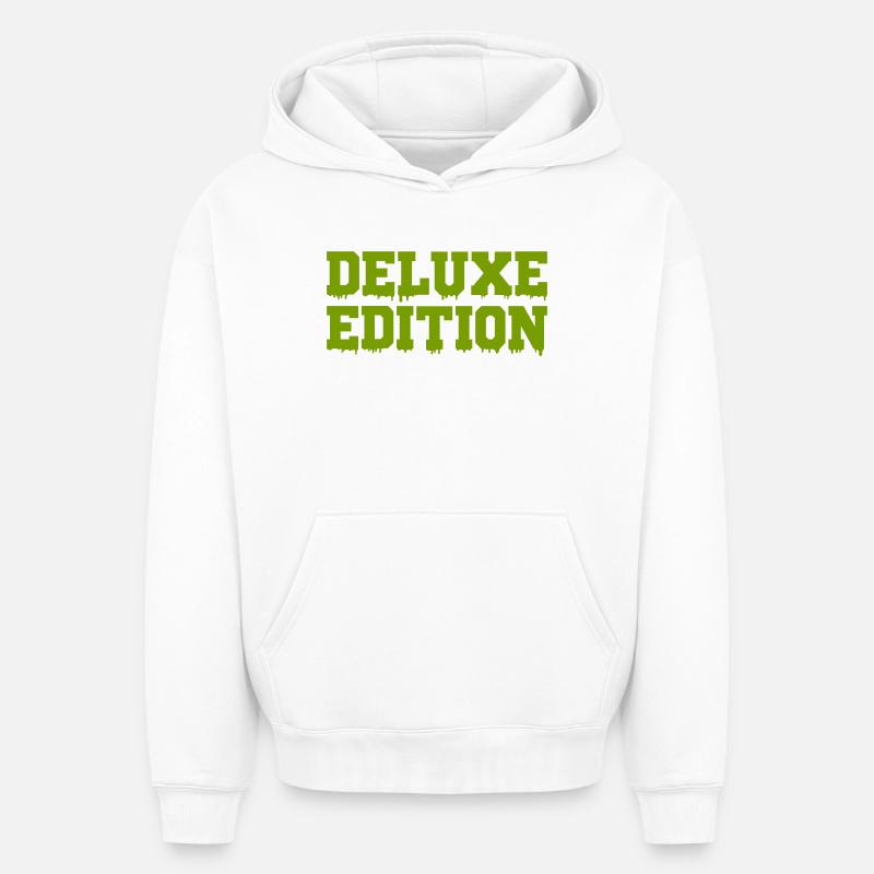 deluxe_edition - Sweat à capuche unisexe oversize épais SPREAD - blanc