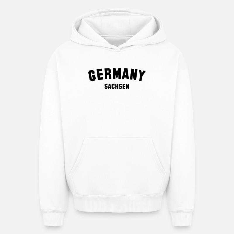 SACHSEN - Oversized Heavyweight Unisex Hoodie - Weiß