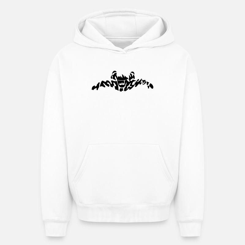 skydiver extreme - Sweat à capuche unisexe oversize épais SPREAD - blanc
