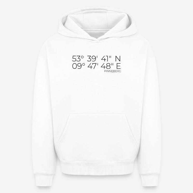 Coordonnées Pinneberg - Sweat à capuche unisexe oversize épais SPREAD - blanc