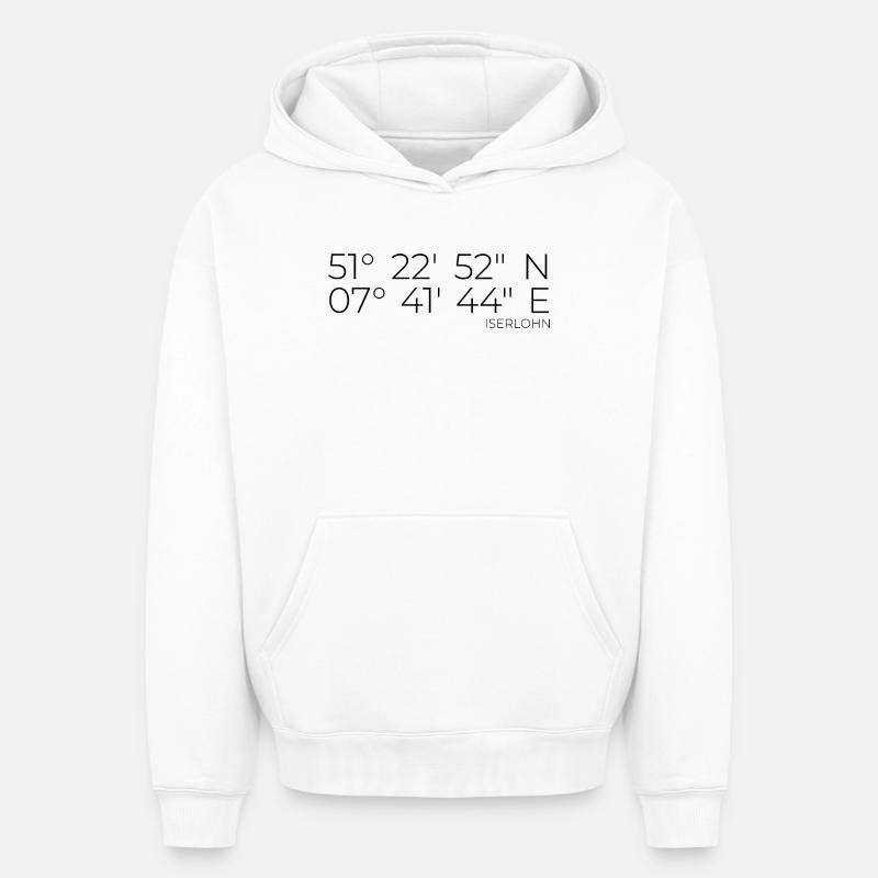 Coordonnées Iserlohn - Sweat à capuche unisexe oversize épais SPREAD - blanc
