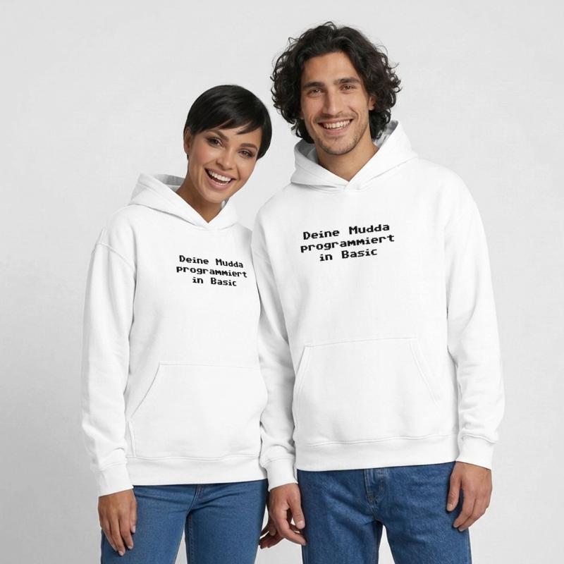 Deine Mudda programmiert in Basic Oversized Heavyweight Unisex Hoodie