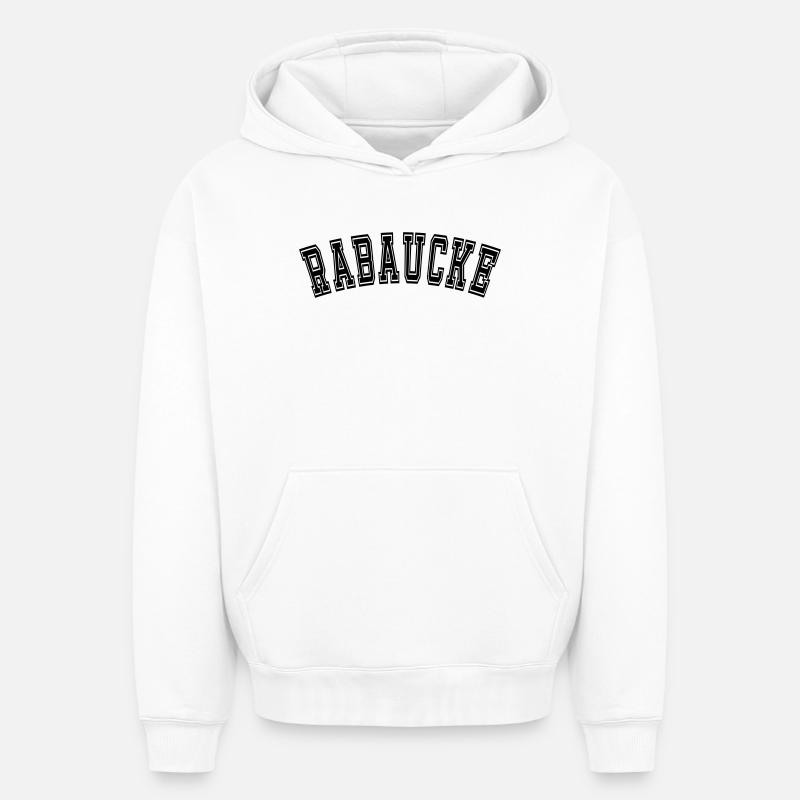 Rabaucke Lausbube - Sweat à capuche unisexe oversize épais SPREAD - blanc