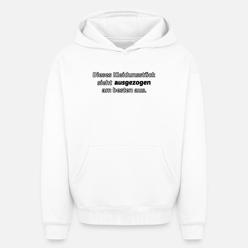 déshabillé - Sweat à capuche unisexe oversize épais SPREAD - blanc