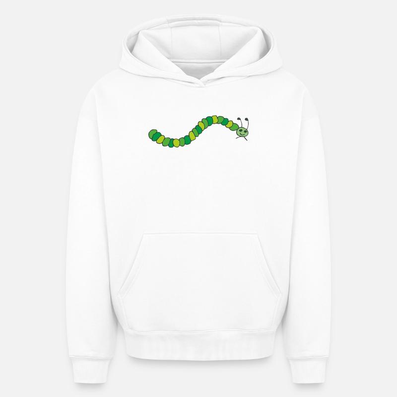 chenille - Sweat à capuche unisexe oversize épais SPREAD - blanc