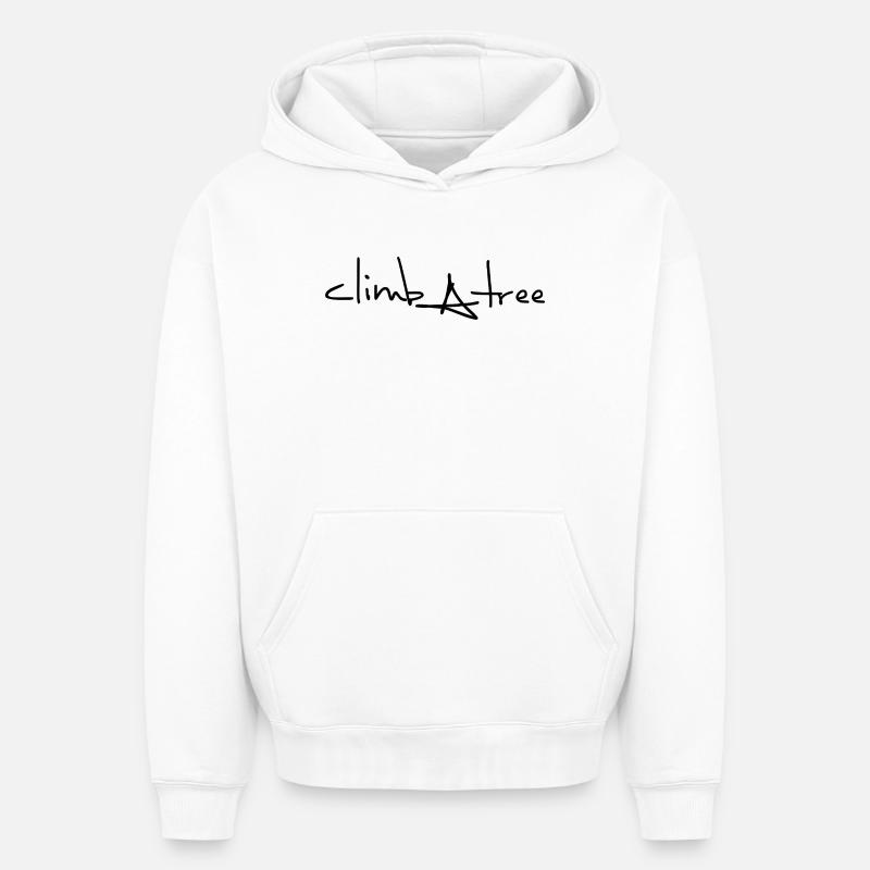 climbAtree - Oversized Heavyweight Unisex Hoodie - Weiß