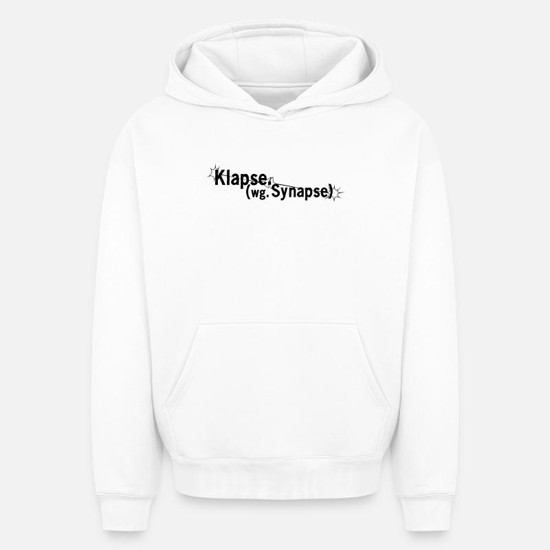 Gifles dues à la synapse - Sweat à capuche unisexe oversize épais SPREAD - blanc