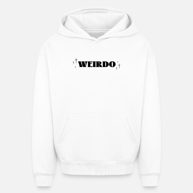Weirdo Magic - Oversized Heavyweight Unisex Hoodie - Weiß