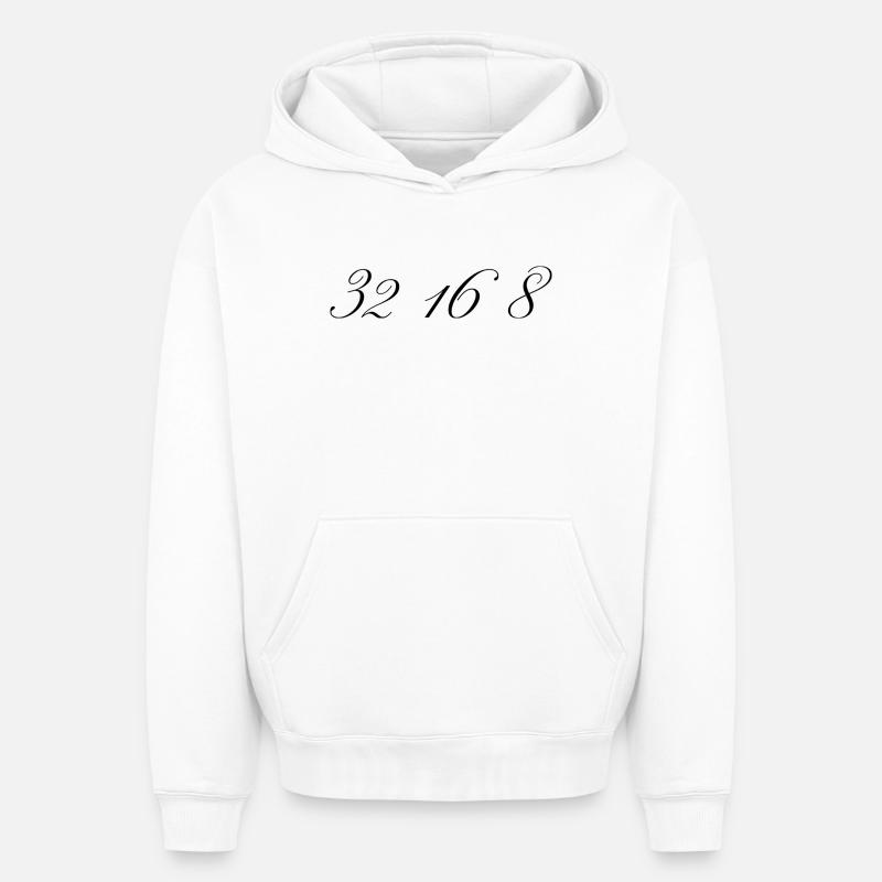 Initié - Sweat à capuche unisexe oversize épais SPREAD - blanc