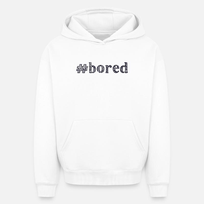 alésage ennuyé - Sweat à capuche unisexe oversize épais SPREAD - blanc