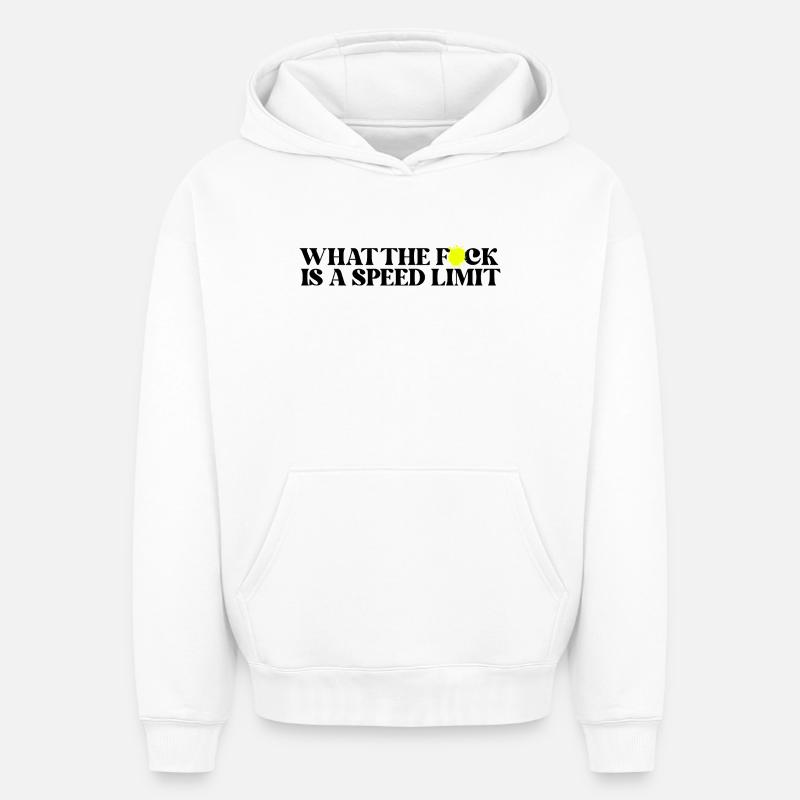 Voiture - Sweat à capuche unisexe oversize épais SPREAD - blanc