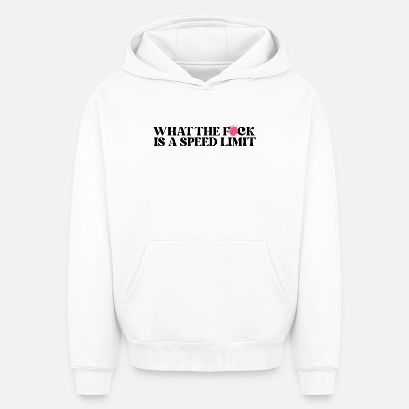 Voiture - Sweat à capuche unisexe oversize épais SPREAD - blanc