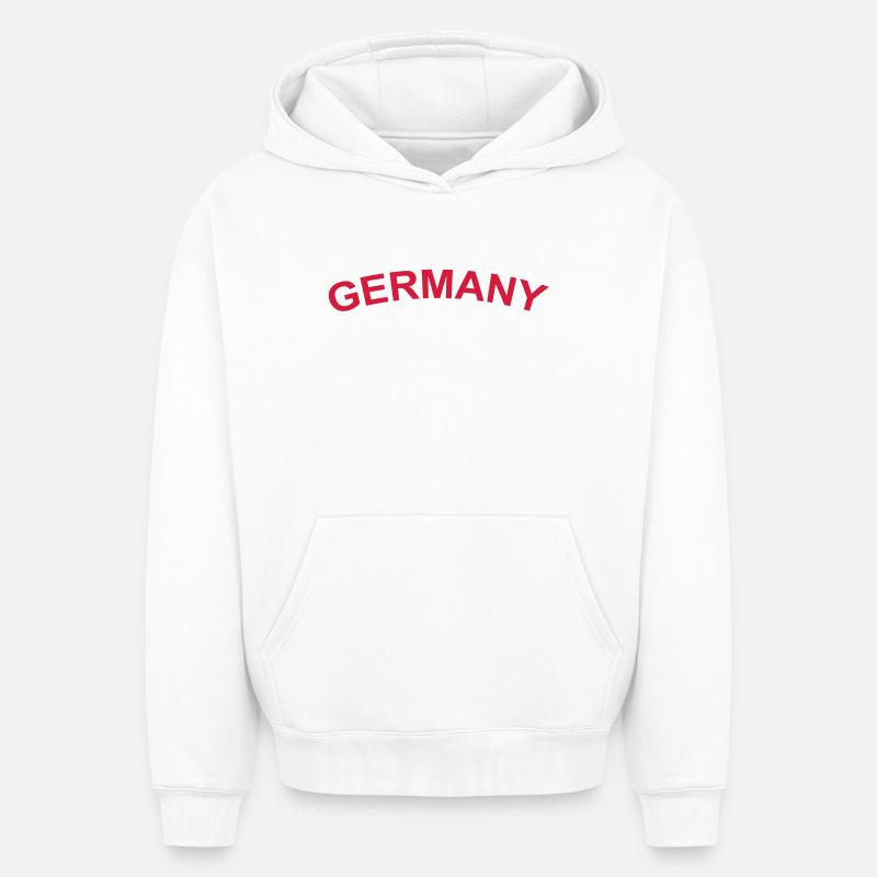 Germany - Oversized Heavyweight Unisex Hoodie - Weiß