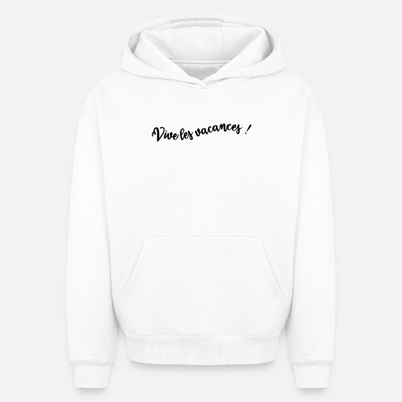 MAÎTRESSE. MAITRE. MERCI. MERCI MAÎTRESSE - Sweat à capuche unisexe oversize épais SPREAD - blanc