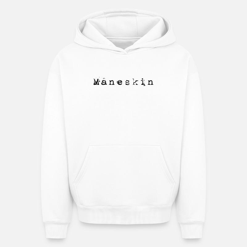 Måneskin - Sweat à capuche unisexe oversize épais SPREAD - blanc