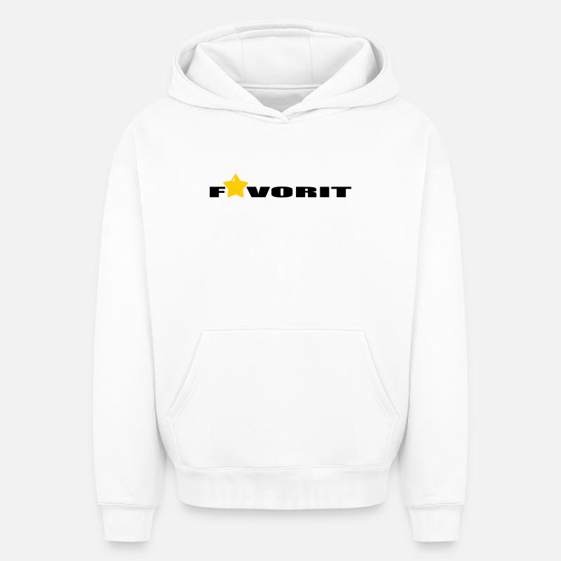 Favori - Sweat à capuche unisexe oversize épais SPREAD - blanc