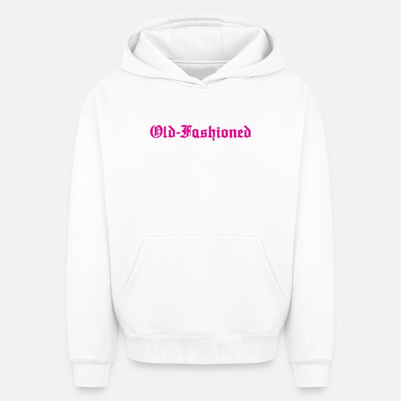 À L’ANCIENNE - Sweat à capuche unisexe oversize épais SPREAD - blanc