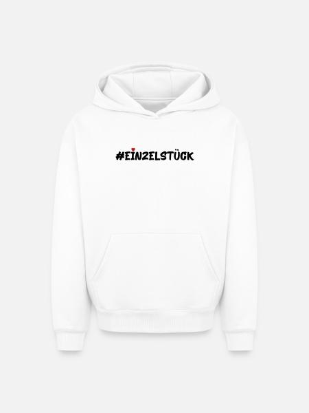 Einzelstück - Oversized Heavyweight Unisex Hoodie - Weiß