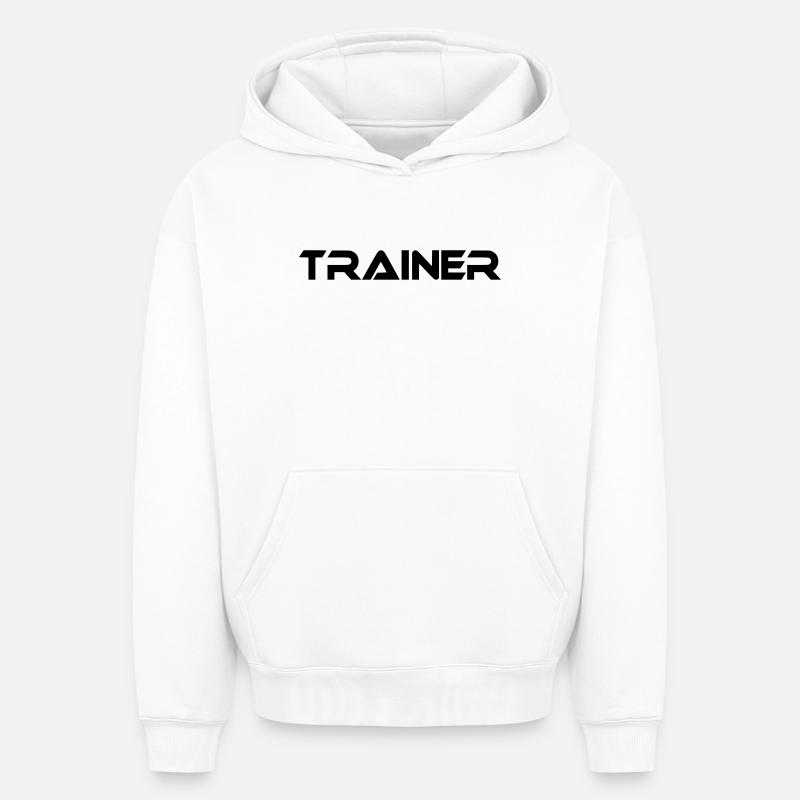 Entraîneur - Sweat à capuche unisexe oversize épais SPREAD - blanc