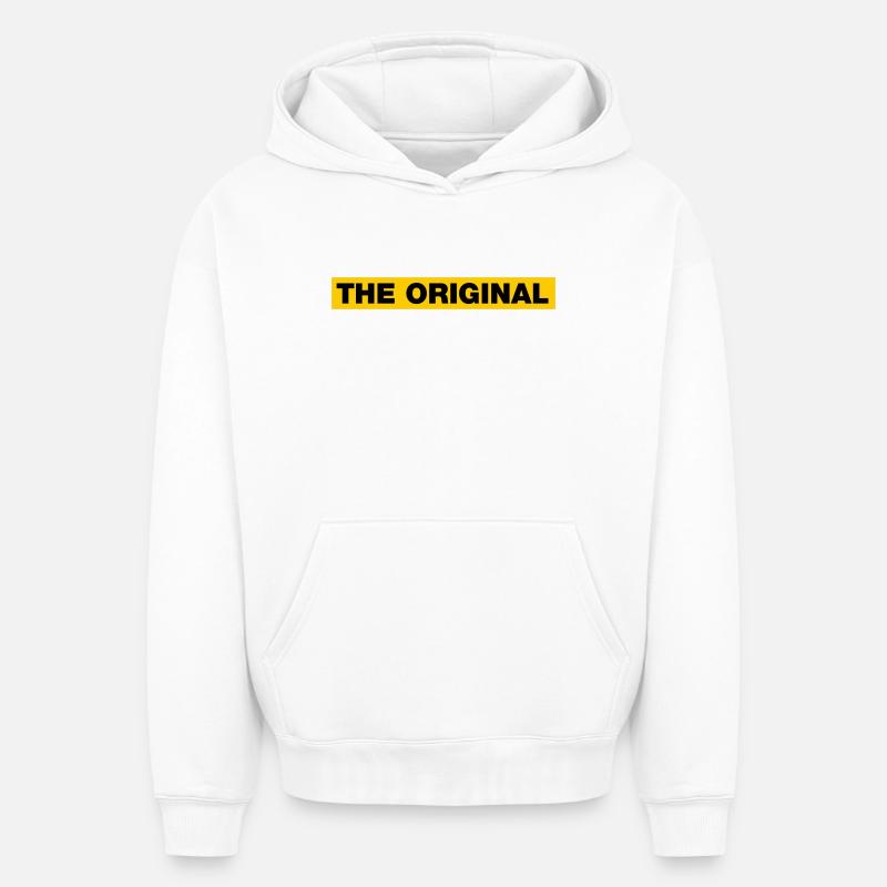 L’original - Sweat à capuche unisexe oversize épais SPREAD - blanc