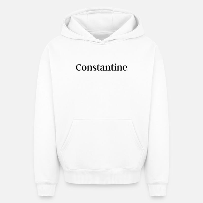 Constantine - Sweat à capuche unisexe oversize épais SPREAD - blanc