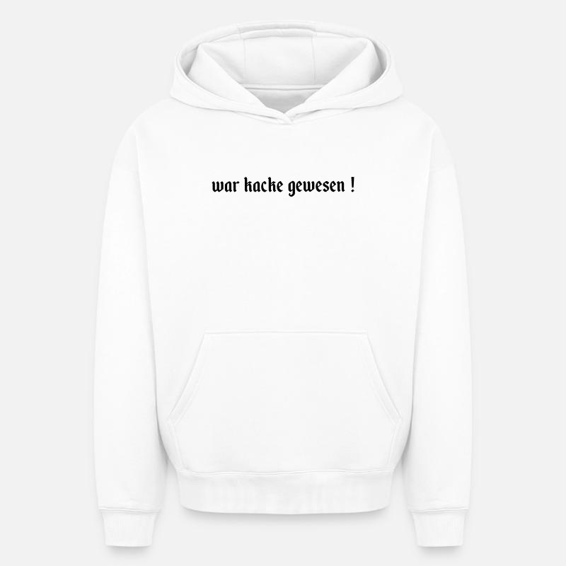 avait été de la merde - Sweat à capuche unisexe oversize épais SPREAD - blanc