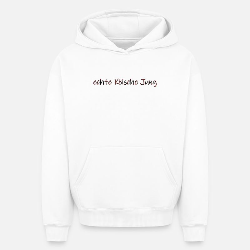 echte Kölsche Jung - Oversized Heavyweight Unisex Hoodie - Weiß