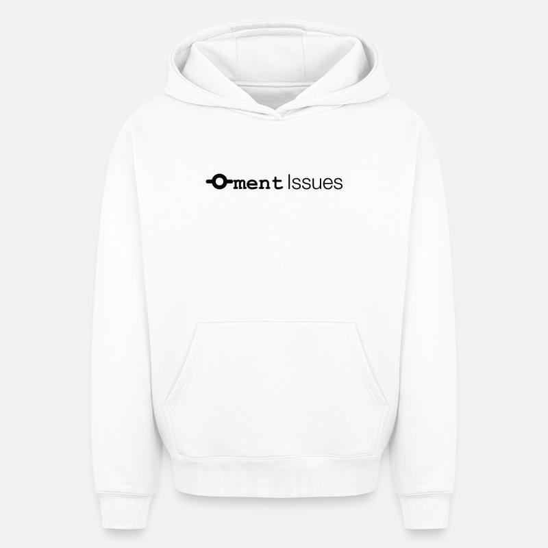Commitment Issues - Oversized Heavyweight Unisex Hoodie - white