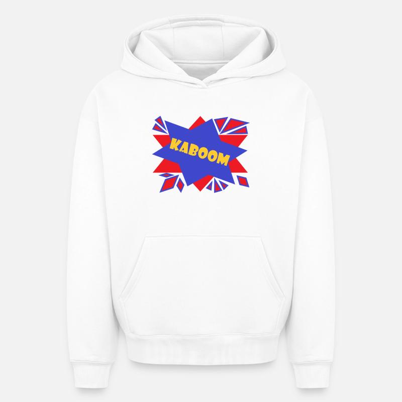 Bande dessinée Kaboom - Sweat à capuche unisexe oversize épais SPREAD - blanc