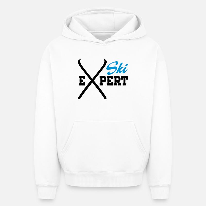 Ski - Sweat à capuche unisexe oversize épais SPREAD - blanc