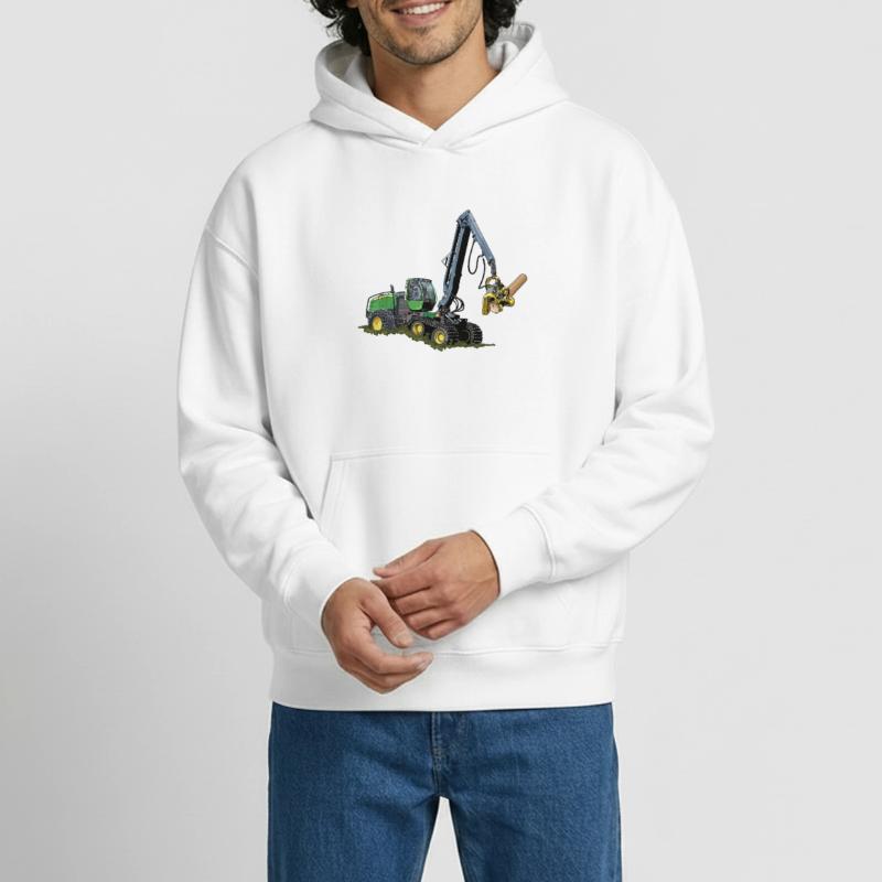 Moissonneuse-batteuse, Moissonneuse-batteuse Sweat à capuche unisexe oversize épais SPREAD