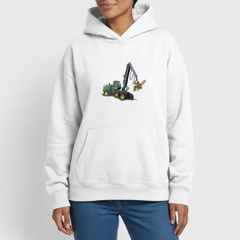 Moissonneuse-batteuse, Moissonneuse-batteuse Sweat à capuche unisexe oversize épais SPREAD