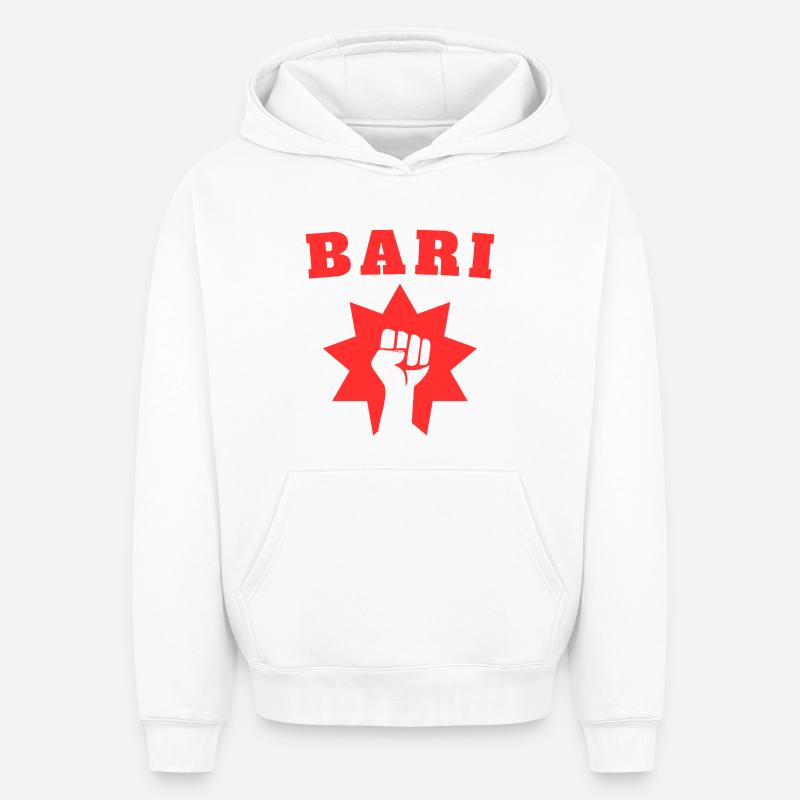 Bari - Sweat à capuche unisexe oversize épais SPREAD - blanc