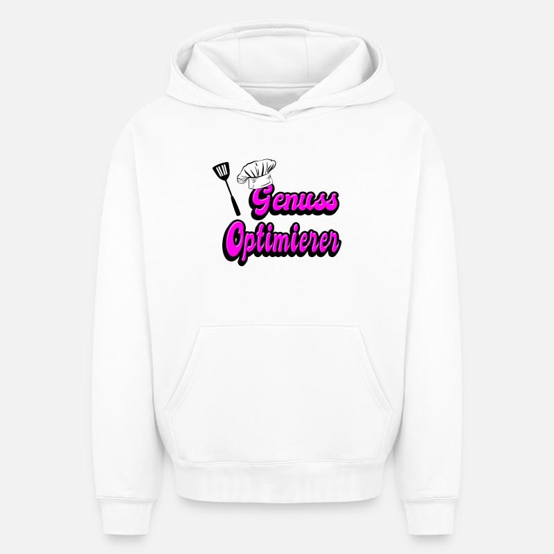 Optimiseur de plaisir - Sweat à capuche unisexe oversize épais SPREAD - blanc