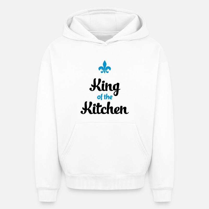 Cuire - Sweat à capuche unisexe oversize épais SPREAD - blanc