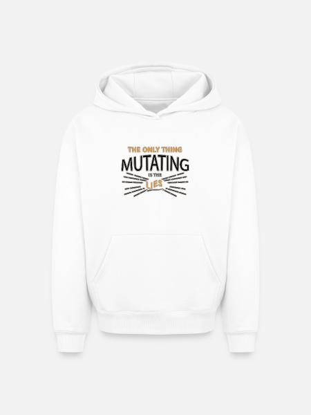 Spruch - Oversized Heavyweight Unisex Hoodie - Weiß