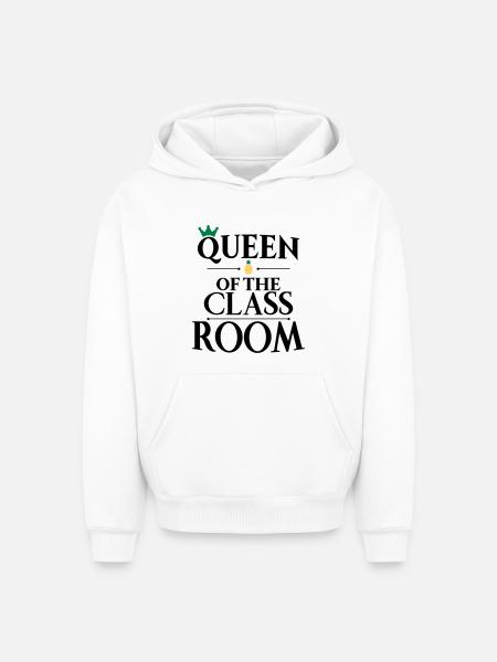 école - Sweat à capuche unisexe oversize épais SPREAD - blanc