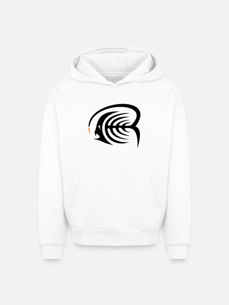 Anglerfisch - Oversized Heavyweight Unisex Hoodie - Weiß