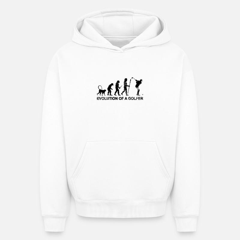 Développement du Golfe - Sweat à capuche unisexe oversize épais SPREAD - blanc