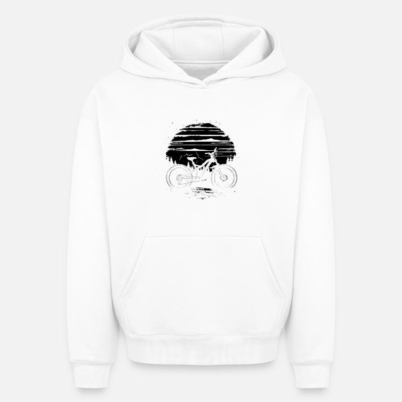 Vtt - Sweat à capuche unisexe oversize épais SPREAD - blanc