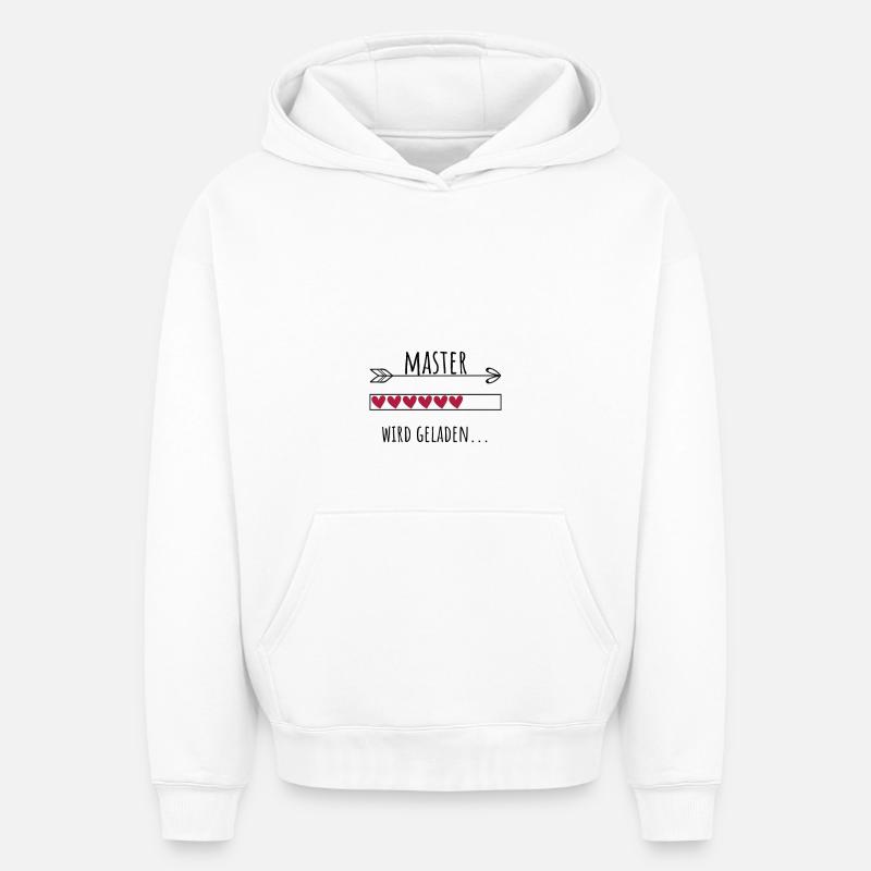 Master Ausbildung Personalisierter Beruf Mädchen - Oversized Heavyweight Unisex Hoodie - Weiß