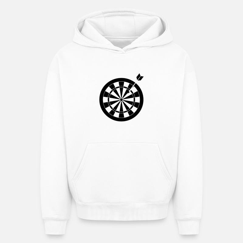 Cible - Sweat à capuche unisexe oversize épais SPREAD - blanc
