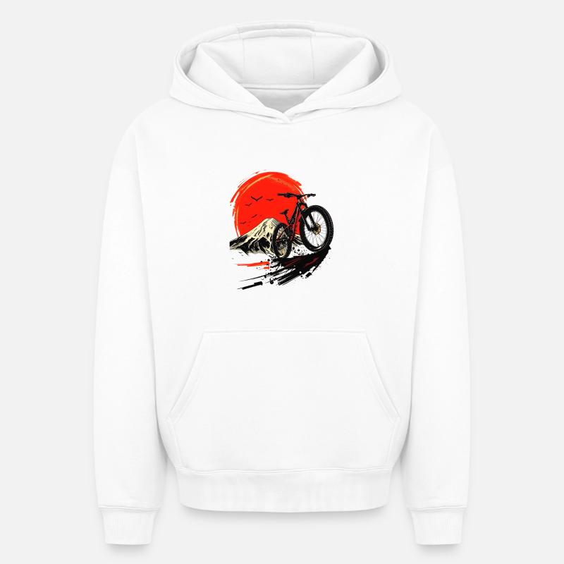 Vtt - Sweat à capuche unisexe oversize épais SPREAD - blanc