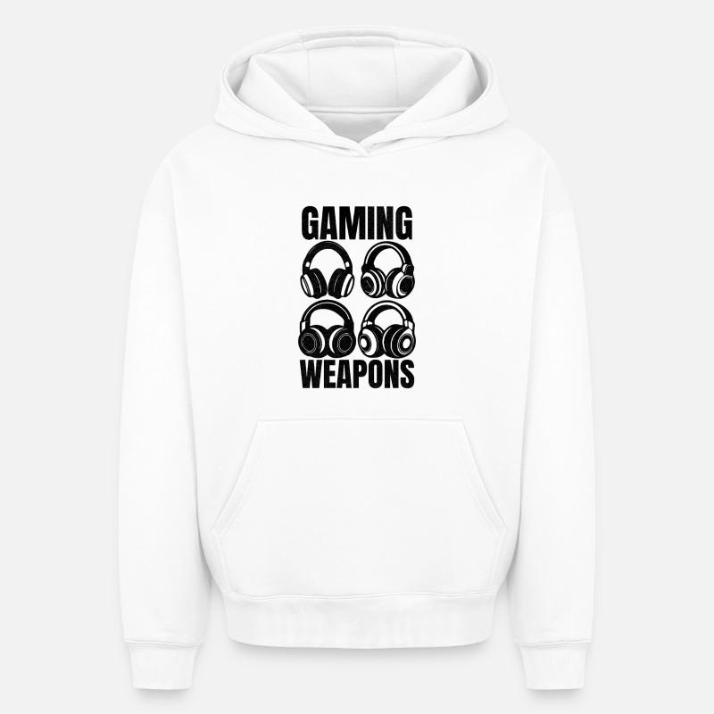 Armes de jeu - Sweat à capuche unisexe oversize épais SPREAD - blanc