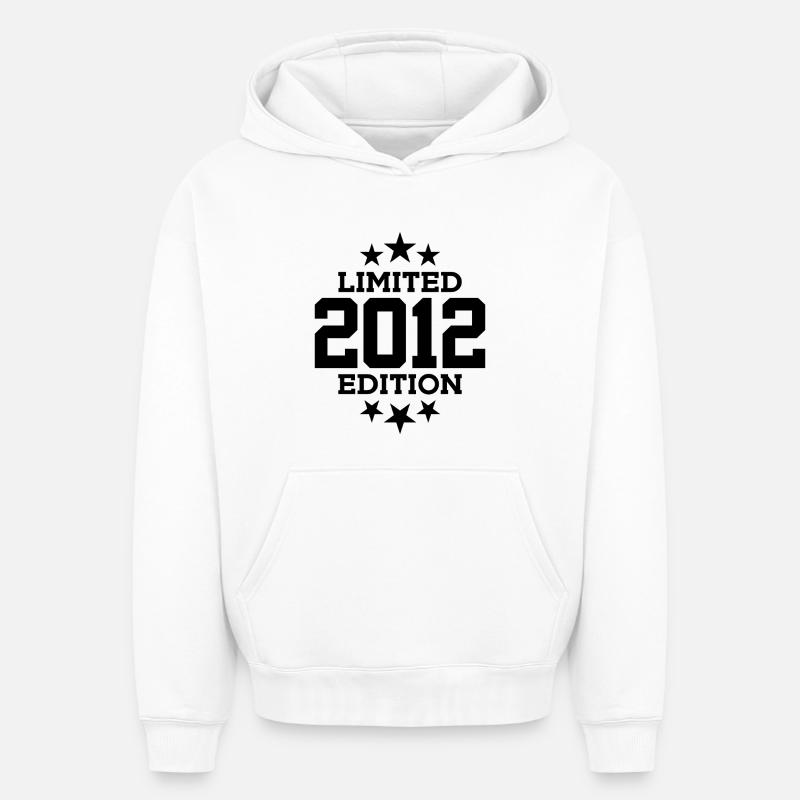 ÉDITION LIMITÉE 2012 14E ANNIVERSAIRE - Sweat à capuche unisexe oversize épais SPREAD - blanc