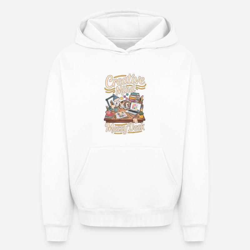 Graphic Designer Creative Mind Visual Designer - Oversized Heavyweight Unisex Hoodie - Weiß