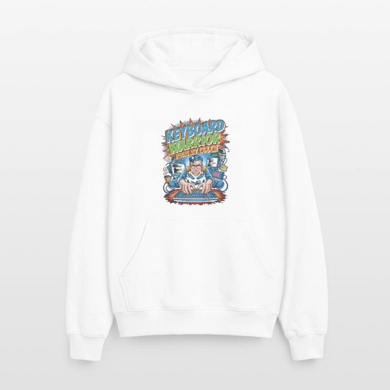 Remote Developer Keyboard Warrior Remote Coder Oversized Heavyweight Unisex Hoodie